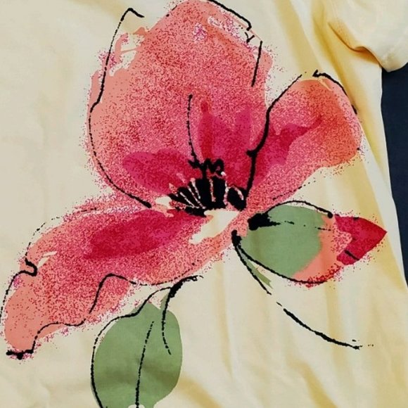 KAREN SCOTT SPORT - Women's Yellow T-Shirt - Picture 2 of 4